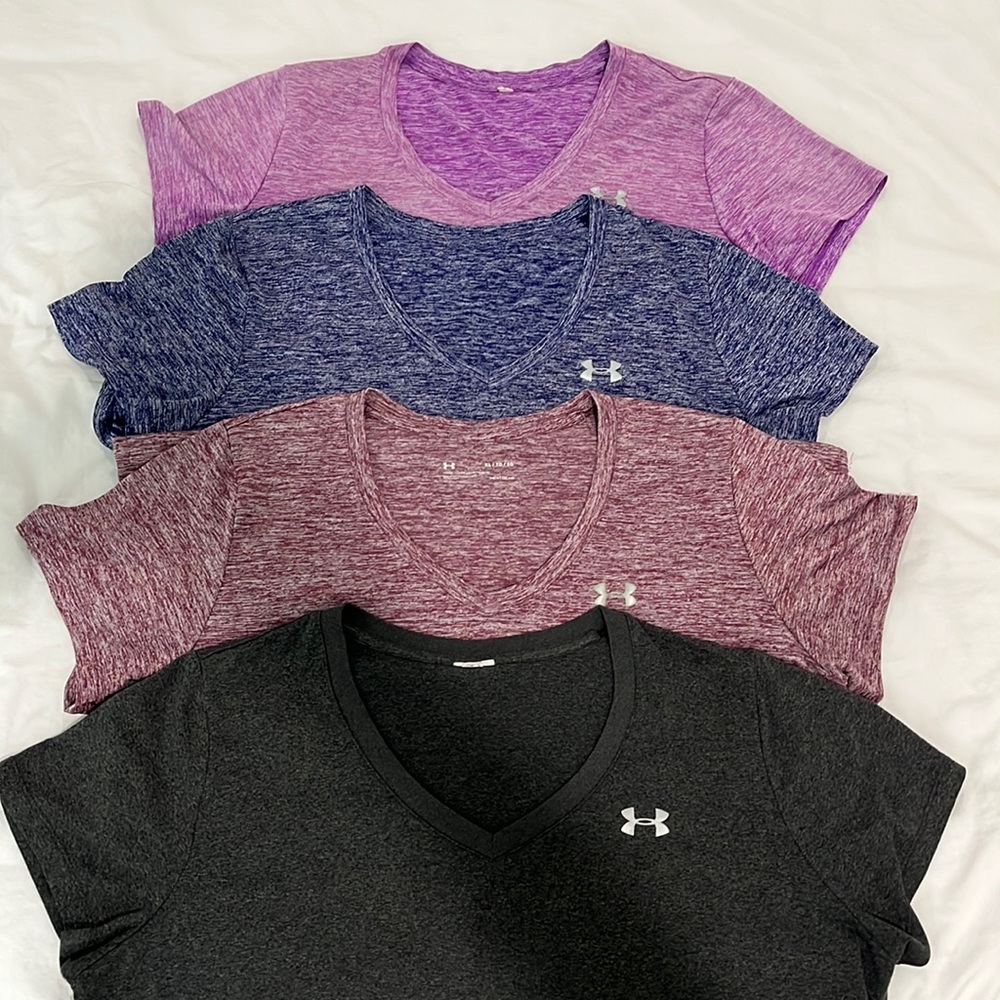 Women’s Under Armor, dry fit shirts XL